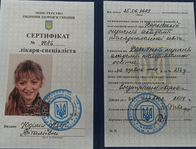 Сівцева Юлія Віталіївна Сертифікат 1 Сівцева Юлія Віталіївна Сертифікат 1