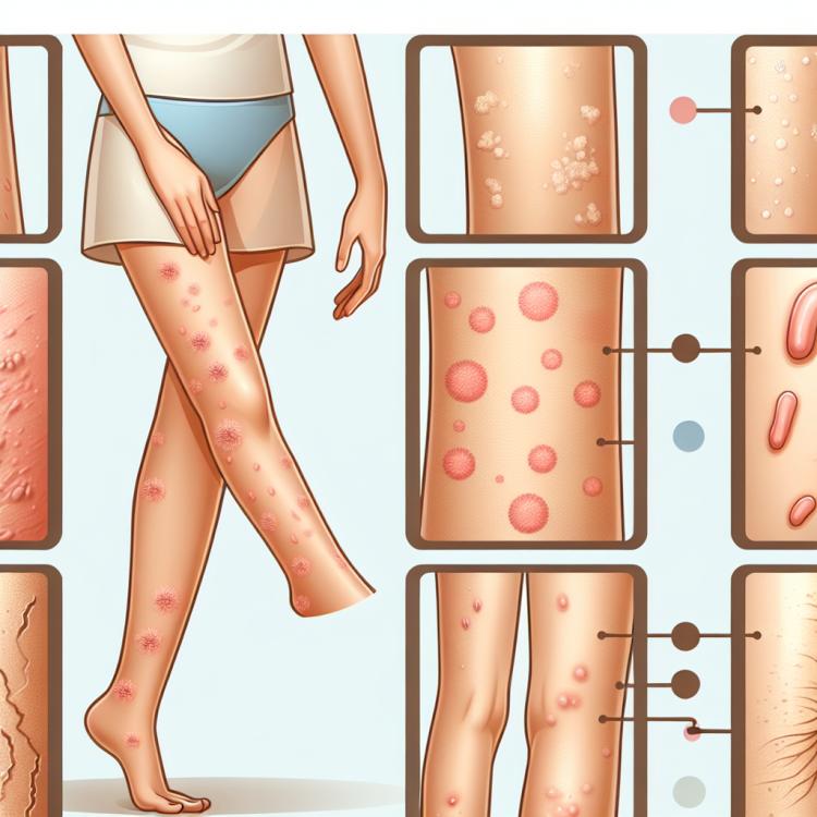 Сыпь на ногах: причины, диагностика и лечение