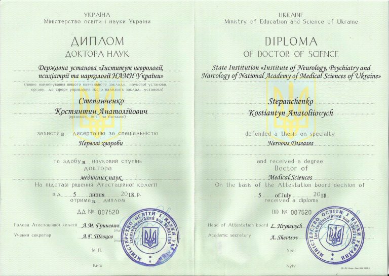 Степанченко Костянтин Анатолійович Сертифікат 17 Степанченко Костянтин Анатолійович Сертифікат 17
